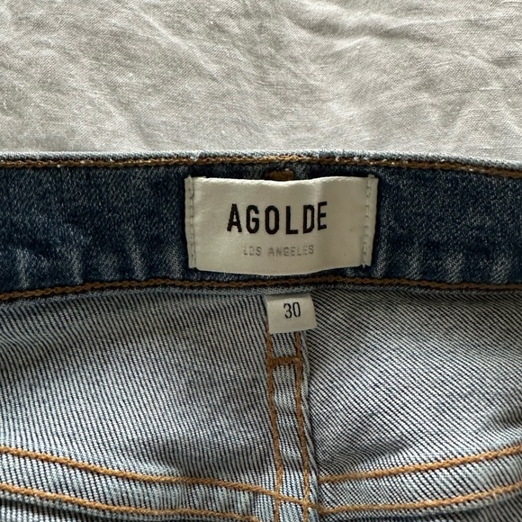 AGOLDE Toni mid rise straight jeans in size 30 - Picture 2 of 4